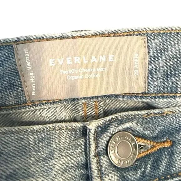 NWT Everlane Women’s The 90’s Cheeky Ankle Jeans Vintage Wash Size 28 - Picture 9 of 9